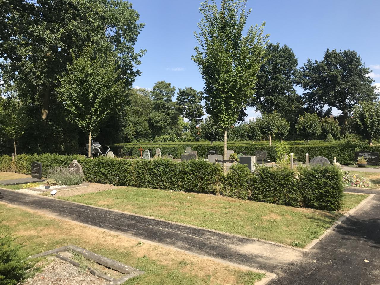 Asfalt begraafplaats